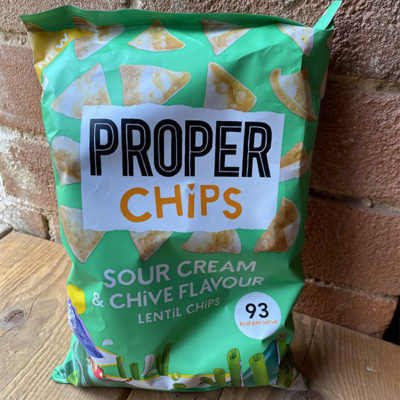 Properchips Sour Cream & Chive Lentil Chips - Hook Norton Brewery