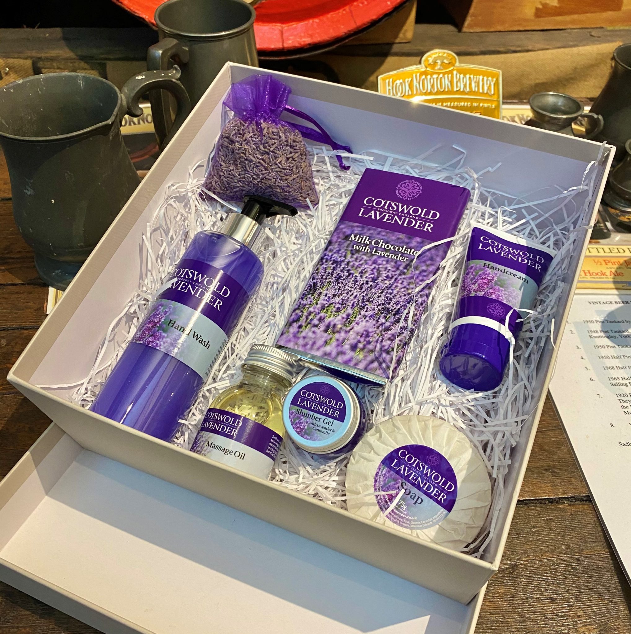 Large Lavender hamper box - Hook Norton Brewery