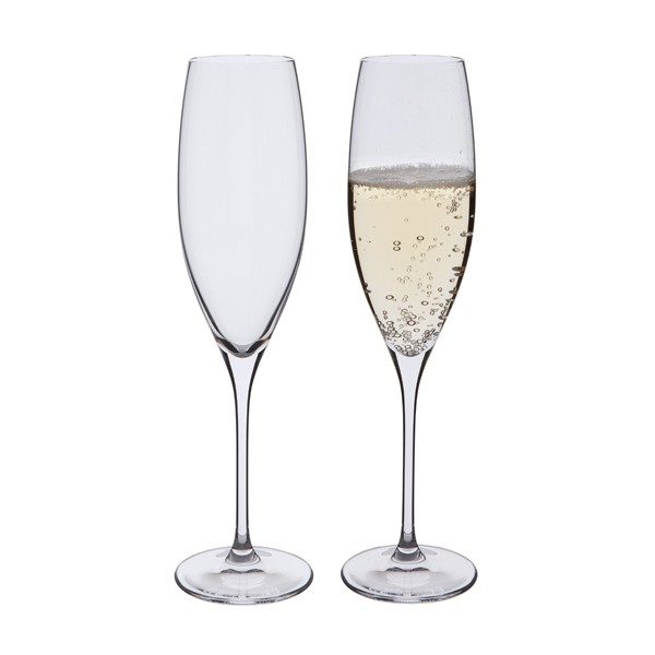 different champagne glasses